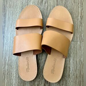 Madewell Double Strap Boardwalk Sandal Brown